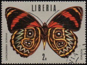 Liberia 684 - Cto - 2c Sorana Eighty-eight Butterfly (1974)