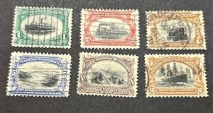 US Scott #294-299 VF Used CV $119/ Price $65 ** FREE Shipping!!