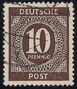 Germany #537 10pf Numeral Stamp used EGRADED XF 90 XXF