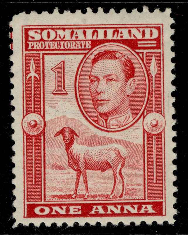 SOMALILAND PROTECTORATE GVI SG94, 1a scarlet, M MINT. 