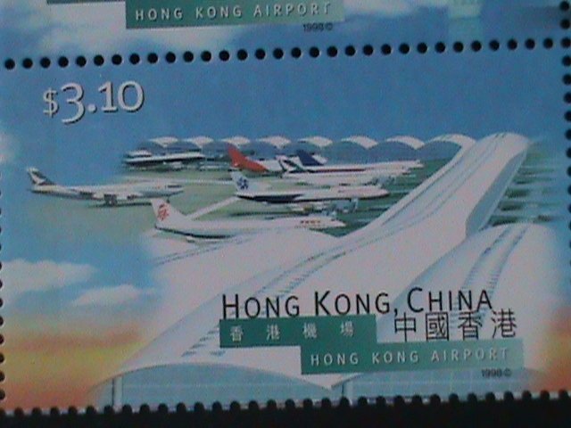 HONG KONG-1998-SC#821b HONG KONG NEW AIRPORT MNH IMPT.PLATE BLOCK -VF LAST ONE