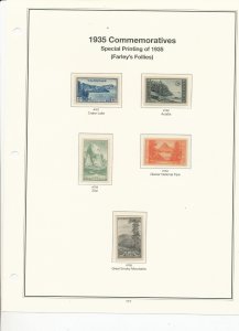 MINT USA STAMPS MOUNTED ON AMERICAN HEIRLOOM HINGELESS PAGES  (177)