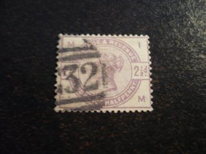 Stamps - Great Britain - Scott# 101 - Used Part Set of 1 Stamp