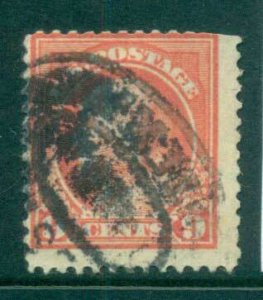 USA 1912-14 Sc#415 9c salmon red Franklin Perf 12 Wmk S/L FU lot68965