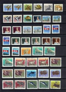 CANADA - 1988 MAMMAL  DEFINITIVES - 73 STAMPS - SCOTT 1155//1194 - SEE DESC.