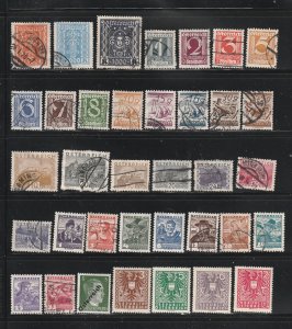 Austria Collection B 103 Stamps - 3 Scans - All the stamps are in the scans.