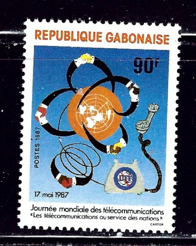 Gabon 616 MNH 1987 World Telecommunications Day    (ap2195)