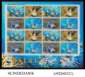 PALAU - 2009 WWF REDLION FISH / FISH / MARINE LIFE MIN/SHT MNH