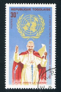 Togo 552 Used Pope at the UN 1966 (BP73509)