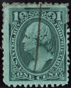 RB11b 1¢ Proprietary Stamp (1875) Used
