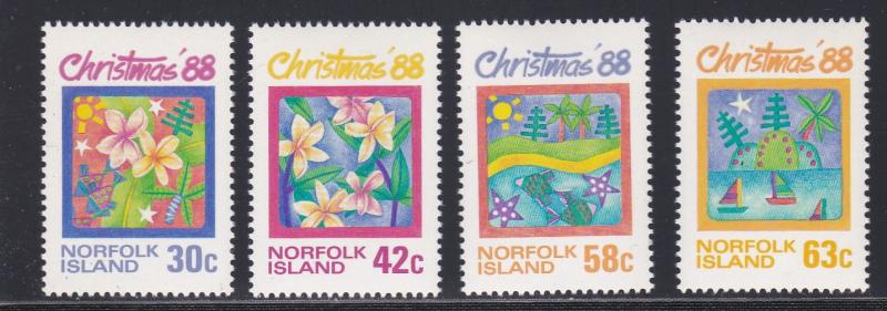 Norfolk Island # 440-443, Christmas - Childrens Art, NH, 1/2 Cat.