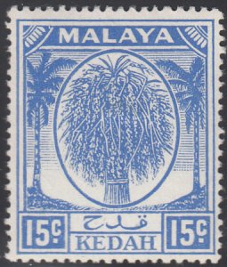 Malaya Kedah 1950-55 MH Sc 71 15c Sheaf of Rice