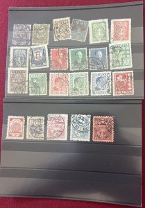 Latvia  Lithuania Older collection of 23 different used stamps