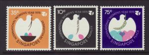 Singapore 240-242 Women's Year MNH VF