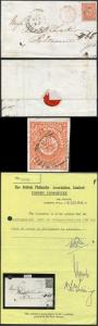 Newfoundland SG12 4d Orange-Vermilion Four Margins on Cover Ex Tucker BPA