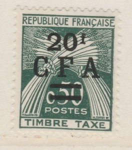 French Colony Reunion Postage Due 1949-53 20fr on 50fr MNH** Stamp A20P59F3447-