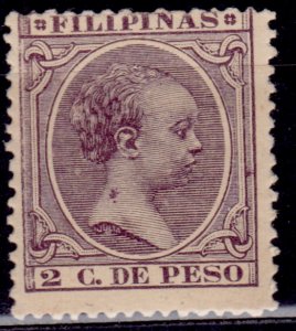 Philippines 1890-97, King Alfonso XIII, 2c, sc#144, MH