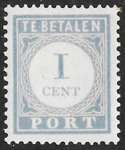 Netherlands # J80  Postage Due - Numeral  1c   48  (1) Unused