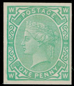 1d pale blue-green, NH MINT. 1880 PERKINS BACON TENDER ESSAY.