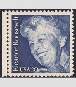 U.S.#2105 Eleanor Roosevelt 20c Single, MNH.