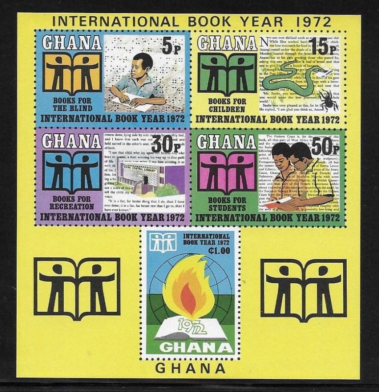 Ghana 1972 International Book Year S/S MNH 