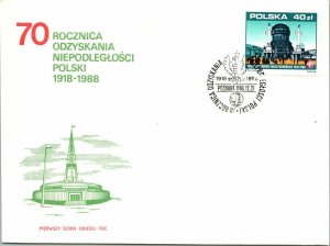 Poland 1988 FDC - 70th Anniversary of Poland's Independence - F12600