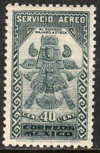 MEXICO C137, 40¢ 1934 Definitive. Birdman. UNUSED, H OG. VF.