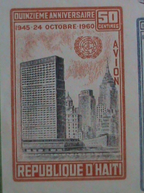 HATI-1960- 15TH ANNIVERSARY OF UNITED NATIONS-IMPERF-MNH S/S VERY FINE