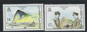 Gibraltar 435-36 MNH 1982 Europa (fe4003)