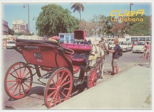 Postal stationery Cuba 2000 Horse - Coach - Carriage