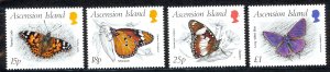 Ascension Sc# 426-429 MNH 1987 Insects