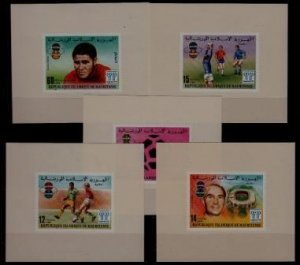 Mauritania 375-77/C182-83 MNH s/s Football-78