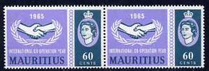 Mauritius 1965 International Co-operation Year  60c unmou...