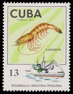 LATIN AMERICA STAMP 1975. SCOTT # 1959. UNUSED. TOPIC: SEA LIFE