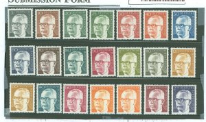 Germany #1028-1044 Mint (NH) Single (Complete Set)