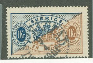 Sweden #O25a Used Single