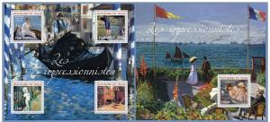 NIGER 2014 2 SHEETS nig14322ab ART IMPRESSIONISTS MONET 