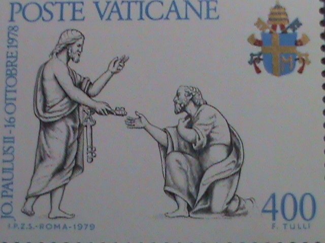 ​VATICAN CITY-1979 SC#645-7- INAUGURATION OF POPE JOHN PAUL II -MNH BLOCK- VF