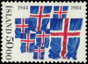 1984 Iceland #591, Complete Set, Never Hinged