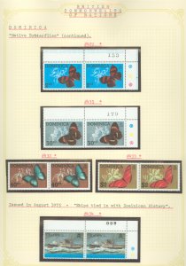 Dominica #421-40 Mint (NH) Single (Complete Set) (Butterflies)