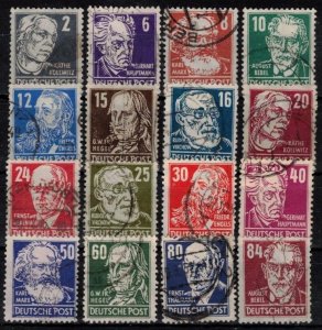 Germany - Russian Zone - Scott 10N29-10N44