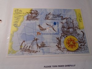 Tristan da Cunha  #  195   MNH   Sailing Ships / Penguin