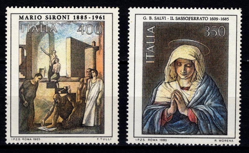 Italy 1985 Anniversaries of Italian Artists Set [Mint]