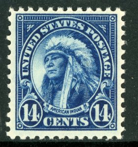 USA 1923 Fourth Bureau 14¢ American Indian Perf 11 Scott # 565 MNH G892