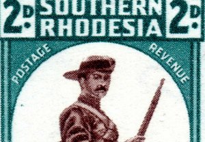 1943 Southern Rhodesia Sg61var with 8 Flaws Flaws Unmounted Mint