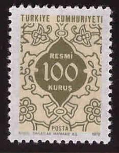 TURKEY Scott o129 MNH** official