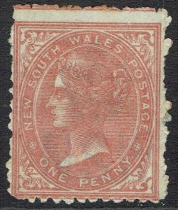 NEW SOUTH WALES 1871 QV 1D WMK CROWN/NSW SG W36 PERF 13  