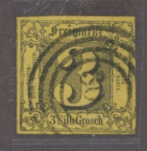 Thurn & Taxis #7 Used Single