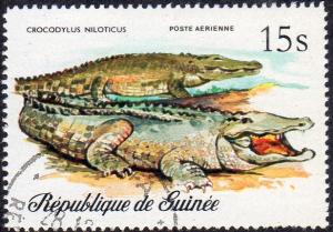 Guinea C135 - Cto - 15s Nile Crocodile (1977) (cv $3.35)