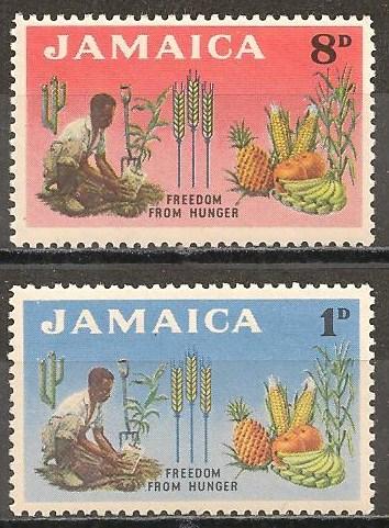 Jamaica #201-2 Mint Never Hinged F-VF  (A7)